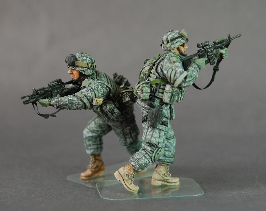 Figures: Modern U.S. infantry, Iraq, photo #2