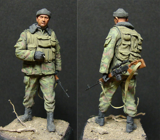 Figures: Sniper, modern Russian paratroops