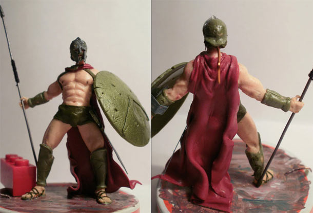 Sculpture: Spartan warrior