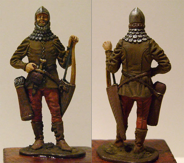 Figures: Bohemian archer, late XIV century