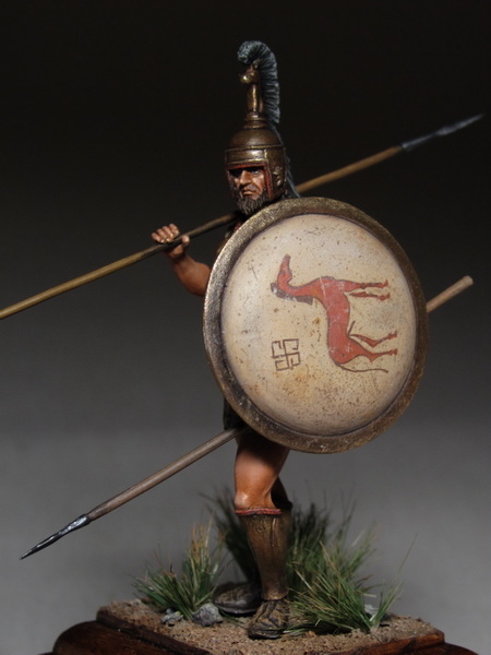 Figures: Greek hoplite, 750-650 B.C., photo #2