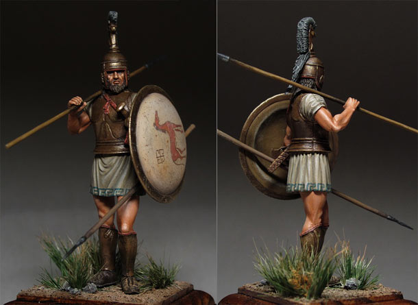 Figures: Greek hoplite, 750-650 B.C.