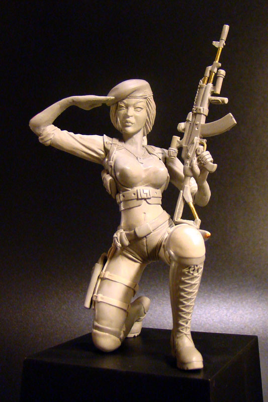 Sculpture: Russian Army Girl, photo #1