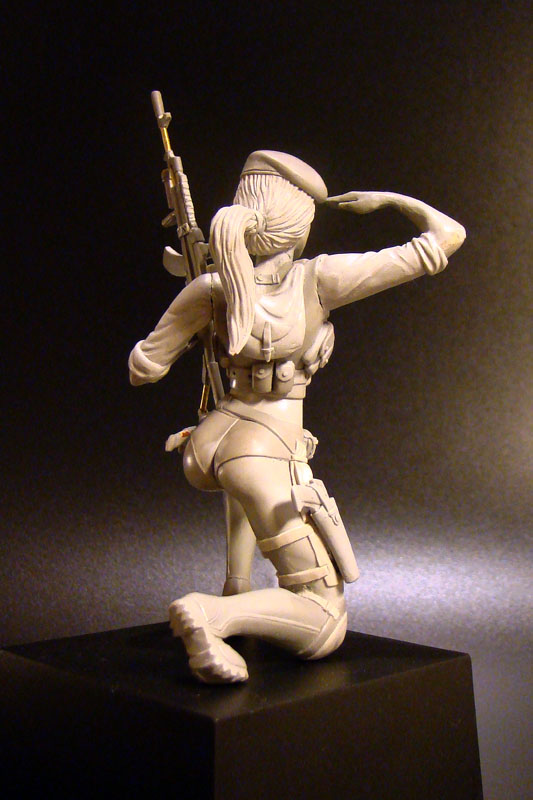 Sculpture: Russian Army Girl, photo #4