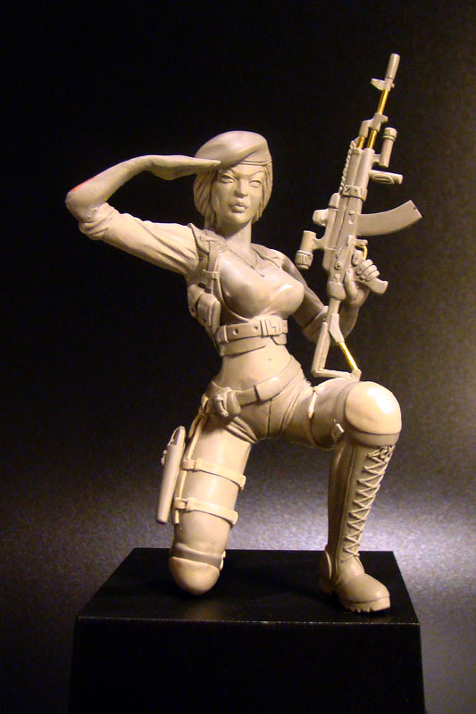 Sculpture: Russian Army Girl, photo #7