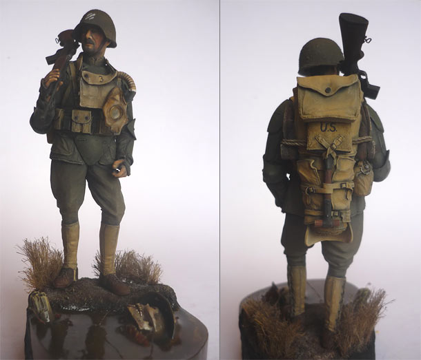 Figures: U.S. infantryman, 1918