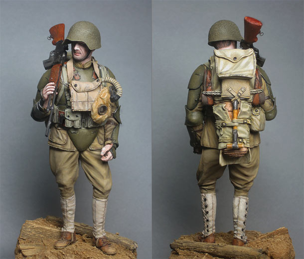 Figures: U.S. infantryman, 1918