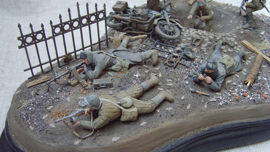 Dioramas and Vignettes: His Batallion. Reconnaissance in force, photo #5