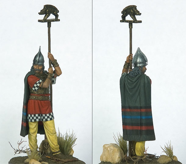 Фигурки: Кельтский воин со штандартом, 1 век до н.э.
