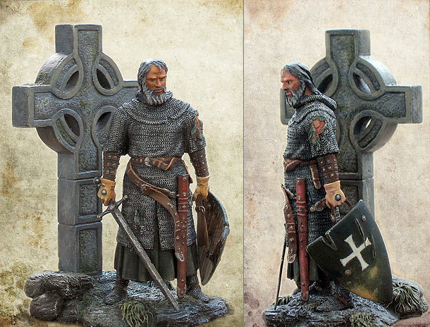 Figures: Irish knight, XIV century