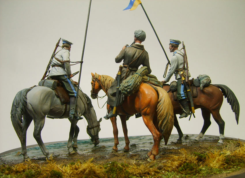 Dioramas and Vignettes: Orenburg Cossacks mounted patrol, 1904, photo #4