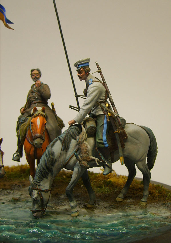 Dioramas and Vignettes: Orenburg Cossacks mounted patrol, 1904, photo #6