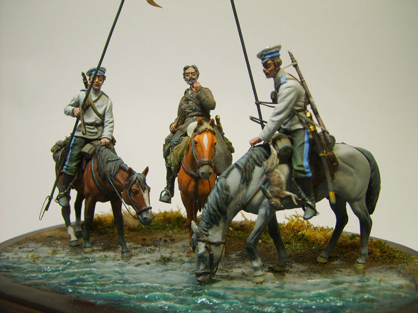 Dioramas and Vignettes: Orenburg Cossacks mounted patrol, 1904, photo #7
