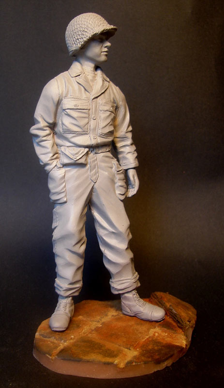 Sculpture: U.S. tank crewman, WWII, photo #5