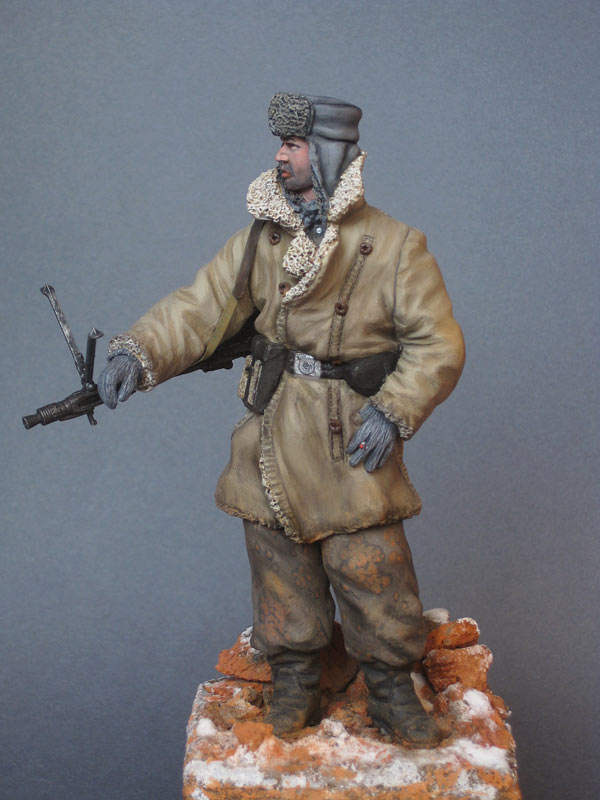 Figures: SS machine gunner, Budapest, 1944-45, photo #2