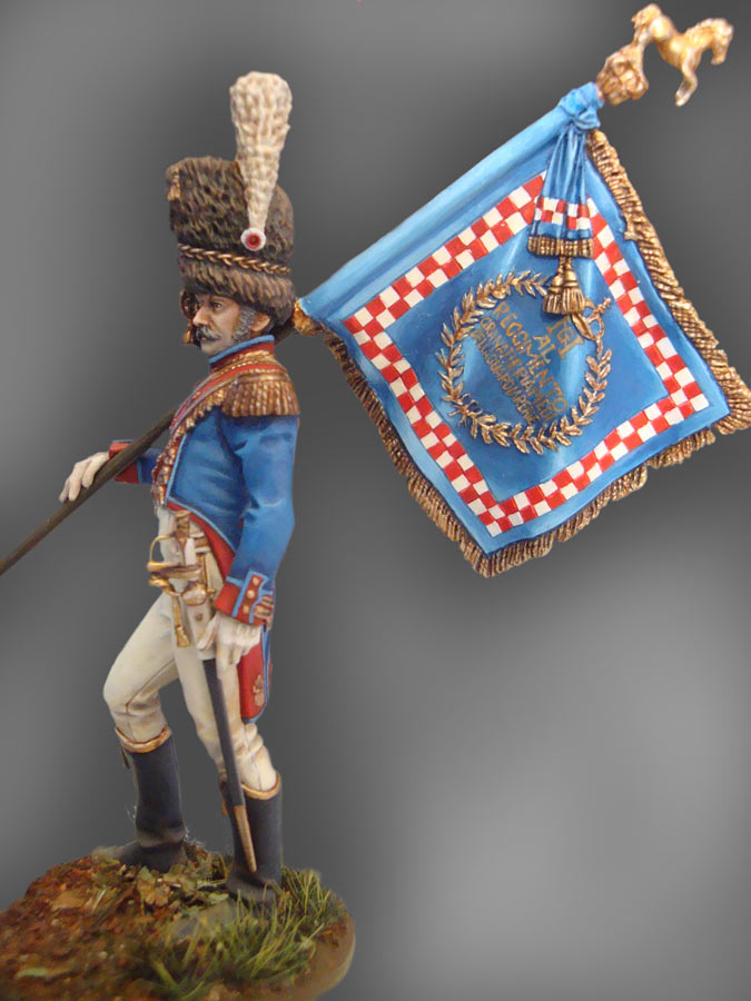 Figures: Standard bearer, Neapolitan Guard grenadiers, 1812, photo #2