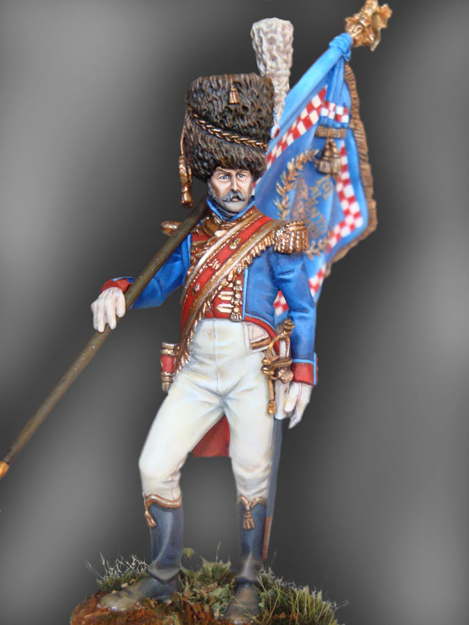 Figures: Standard bearer, Neapolitan Guard grenadiers, 1812, photo #3