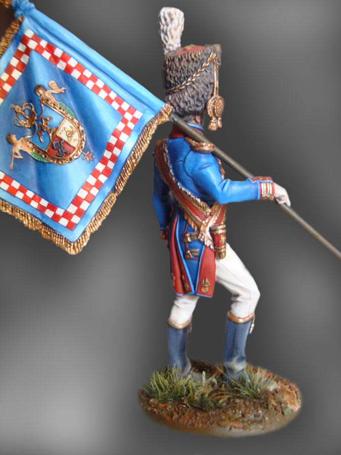 Figures: Standard bearer, Neapolitan Guard grenadiers, 1812, photo #5