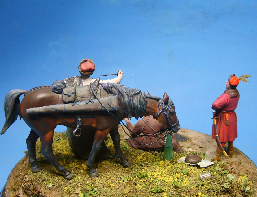 Диорамы и виньетки: Гопак. Запорожцы периода козацкой революции, 1649-57 гг., фото #3