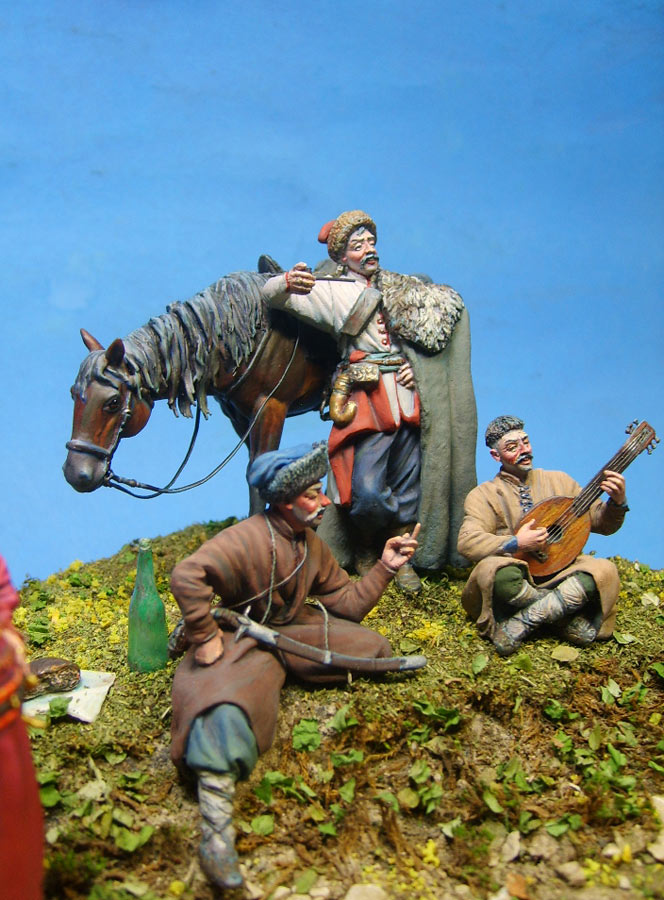 Диорамы и виньетки: Гопак. Запорожцы периода козацкой революции, 1649-57 гг., фото #4