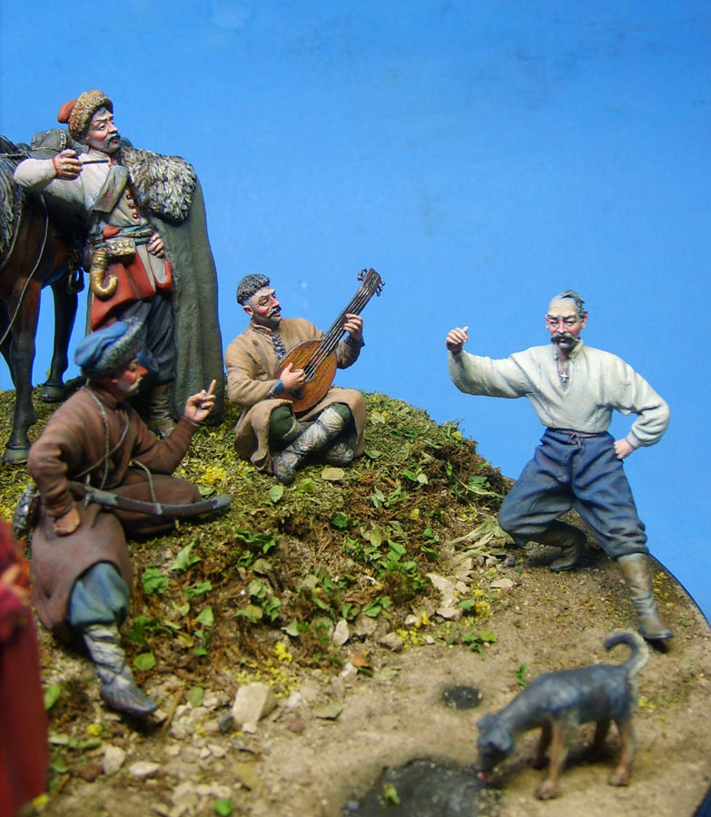Диорамы и виньетки: Гопак. Запорожцы периода козацкой революции, 1649-57 гг., фото #6