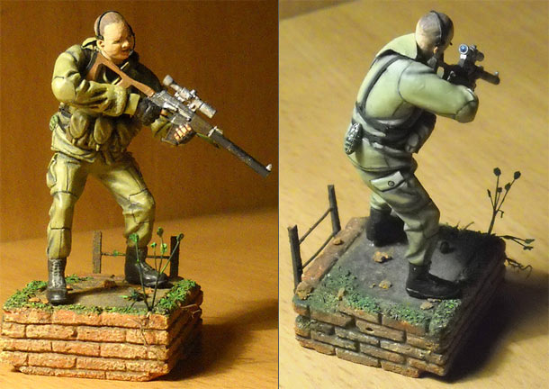 Figures: Russian special forces trooper