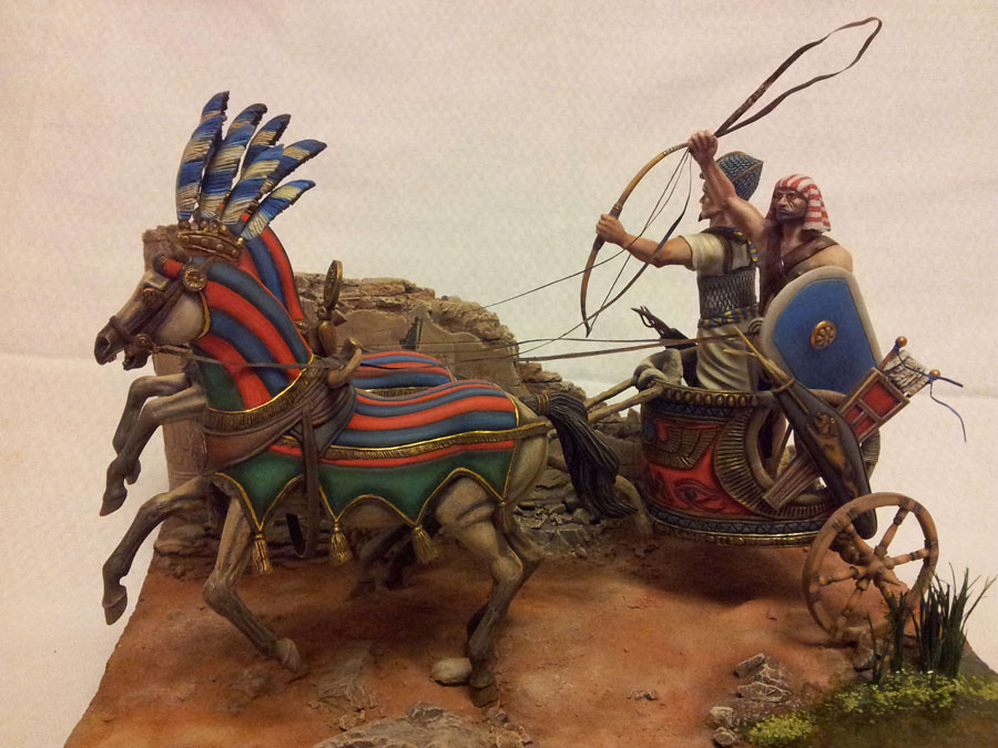 Диорамы и виньетки: Боевая колесница фараона, ХII в.до.н.э., фото #1