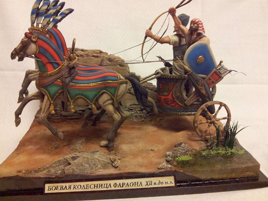 Диорамы и виньетки: Боевая колесница фараона, ХII в.до.н.э., фото #9