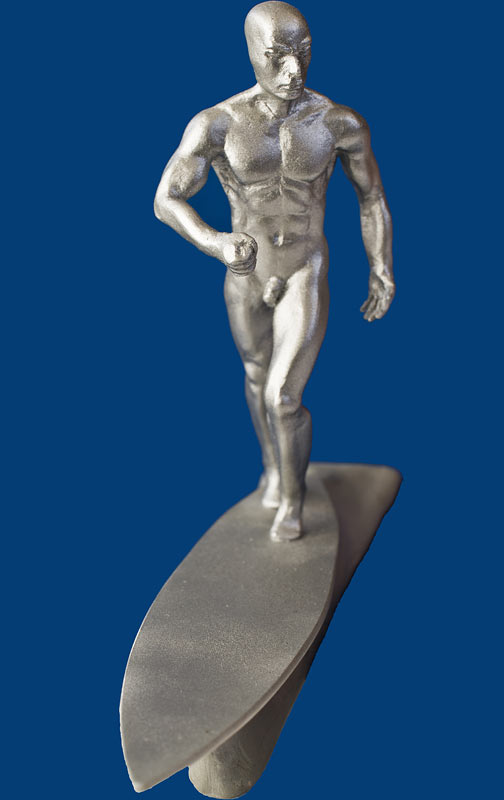 Скульптура: Серебряный Сёрфер, фото #3