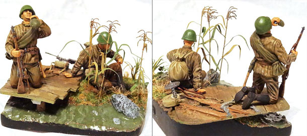 Dioramas and Vignettes: Soviet machine gunners.