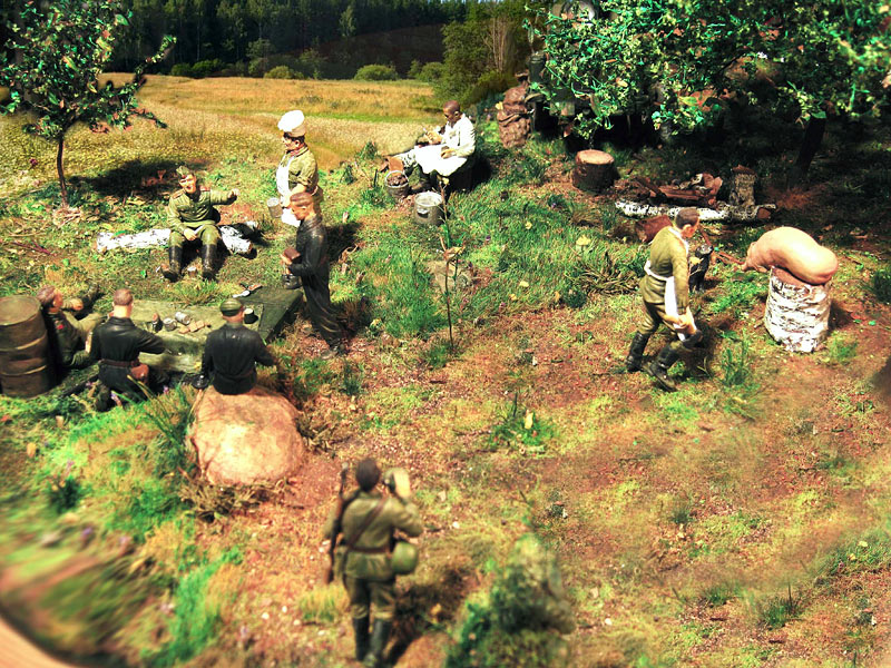 Dioramas and Vignettes: Field kitchen, photo #1