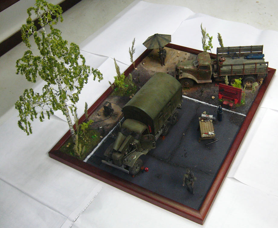 Dioramas and Vignettes: Sketch with trucks, photo #2