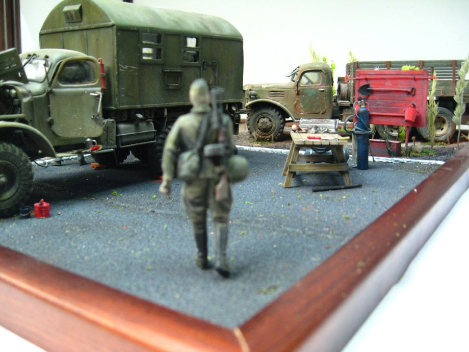 Dioramas and Vignettes: Sketch with trucks, photo #3
