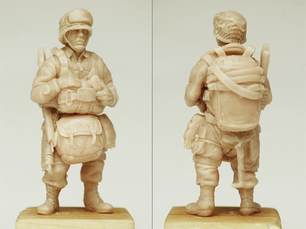 Sculpture: U.S. airborne trooper, 1944