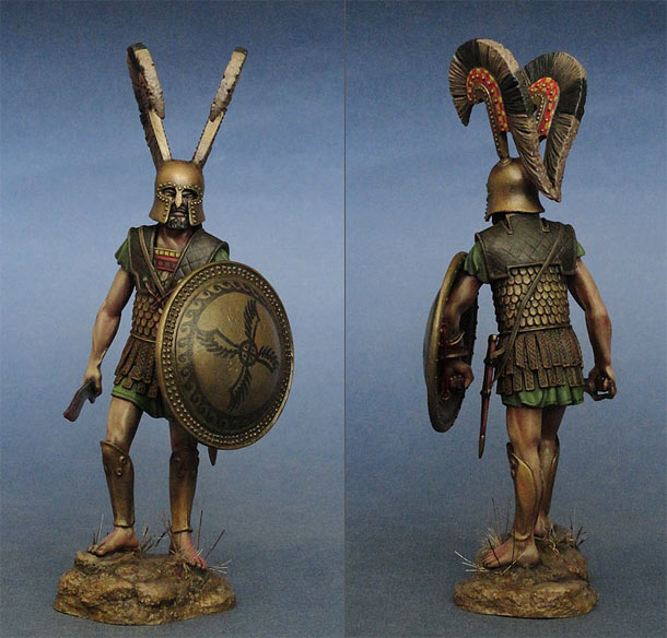 Figures: Greek hoplite. Thermopylae, 480 B.C.