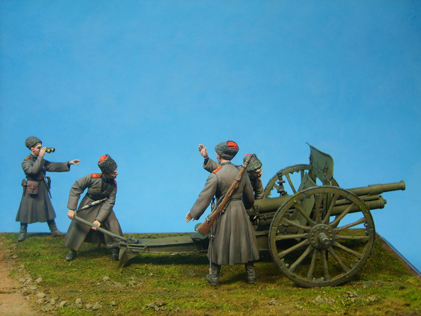 Dioramas and Vignettes: Cossack artillery crew, 1914, photo #2