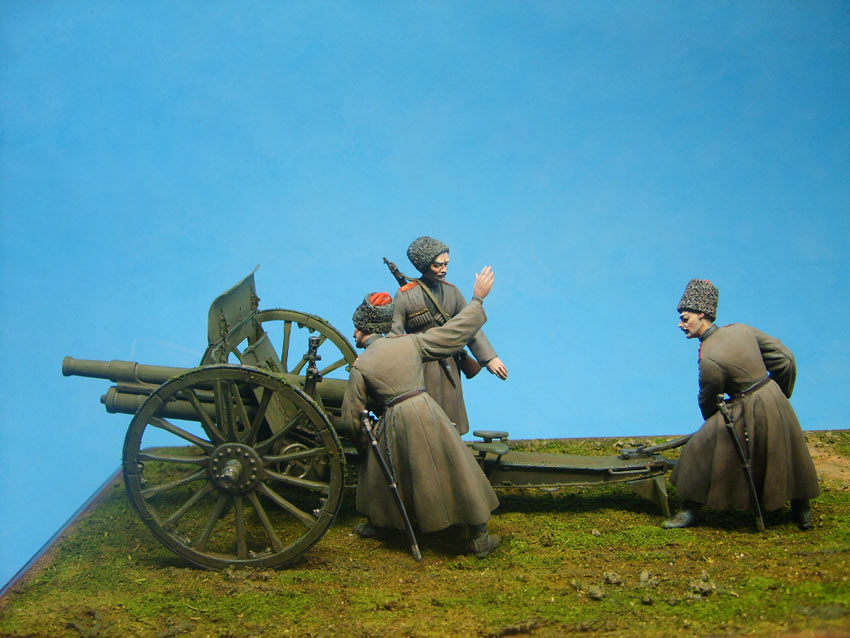 Dioramas and Vignettes: Cossack artillery crew, 1914, photo #4