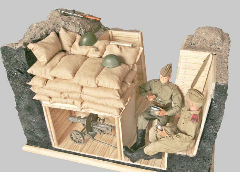 Разное: Открытое пулеметное гнездо с нишей-укрытием, фото #2