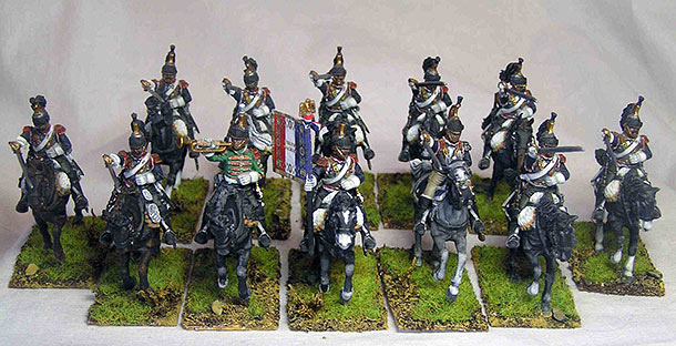 Figures: Cuirassiers. France, 1815