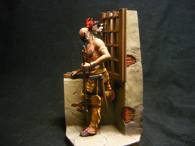 Figures: Iroquois Warrior, mid XVIII century, photo #4