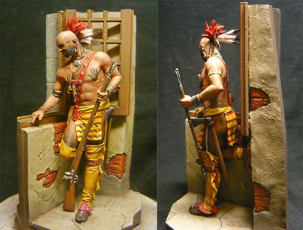 Figures: Iroquois Warrior, mid XVIII century