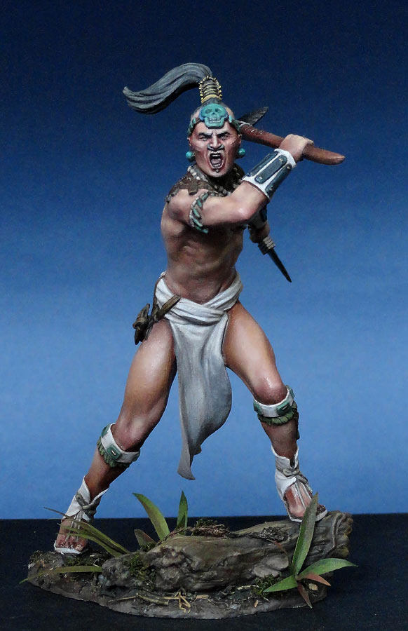 Figures: Mayan warrior, XVI cent., photo #1