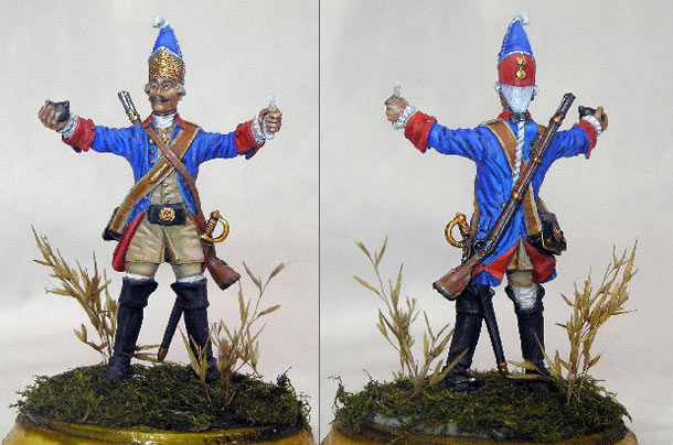 Figures: Grenadier, dragoons regt. Russia, 1732-42