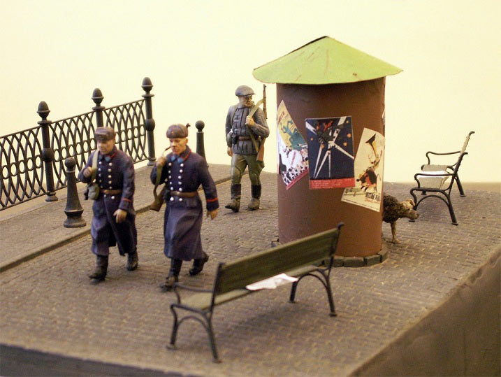 Dioramas and Vignettes: Militia patrol on the streets of Moscow, photo #3