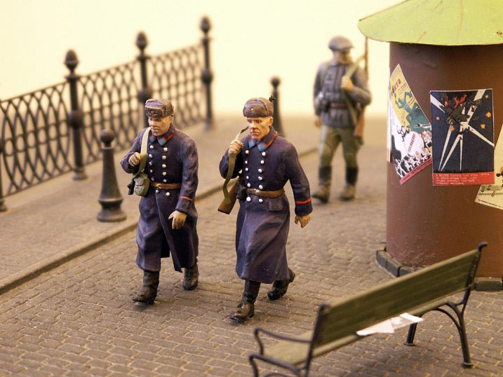Dioramas and Vignettes: Militia patrol on the streets of Moscow, photo #4