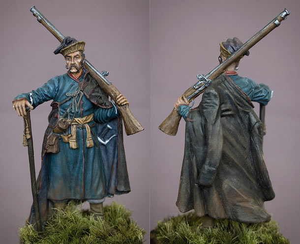 Figures: Enlisted cossack, 17th cent.