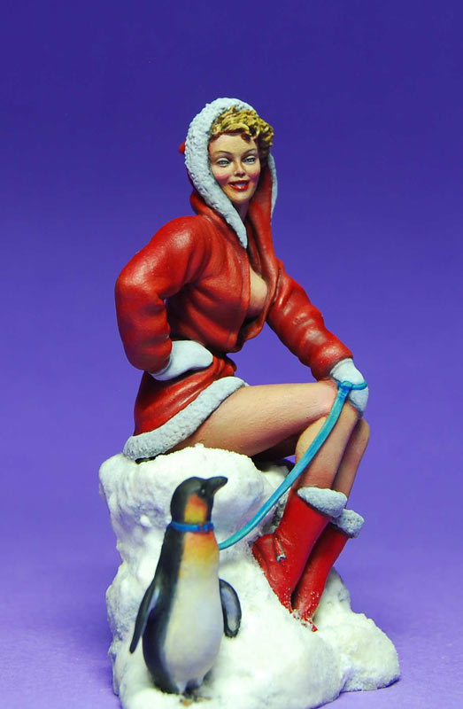 Figures: Pin-up girl, photo #2. back to the full description on Diorama.Ru....