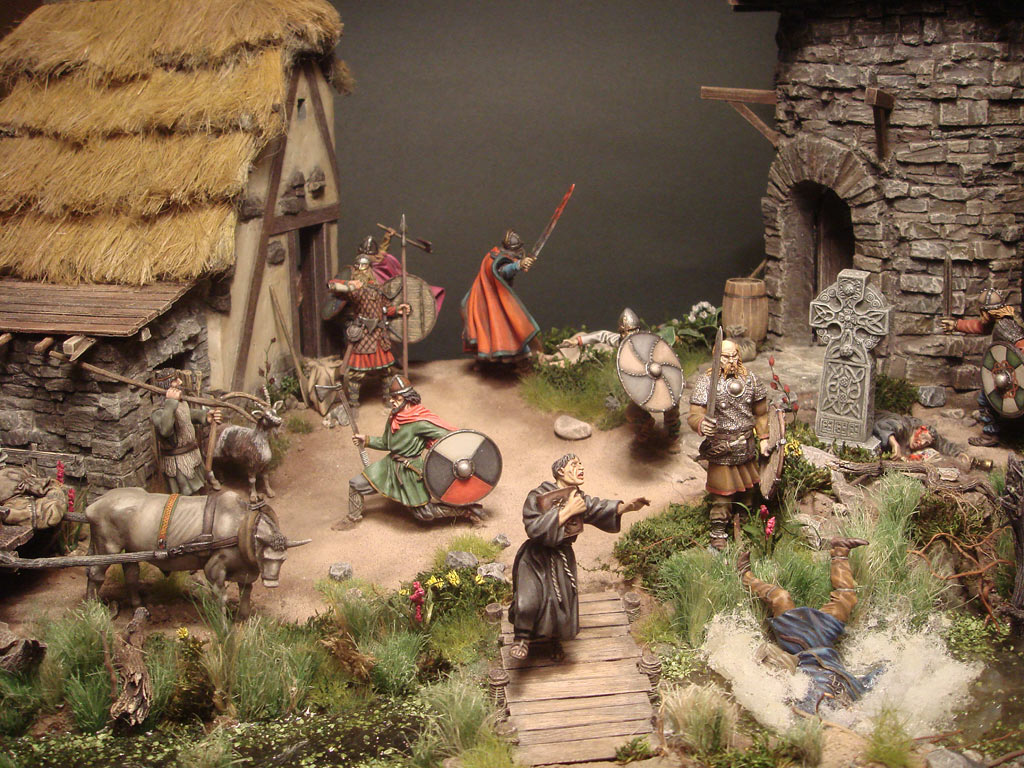 Диорамы и виньетки: Разбойники раннего средневековья (викинги), IХ в., фото #1