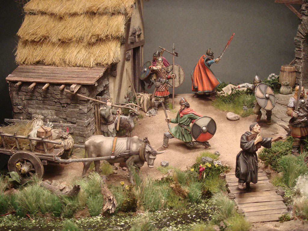 Диорамы и виньетки: Разбойники раннего средневековья (викинги), IХ в., фото #3