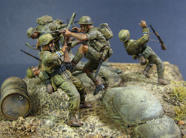 Dioramas and Vignettes: Hand-to-hand fight in the desert